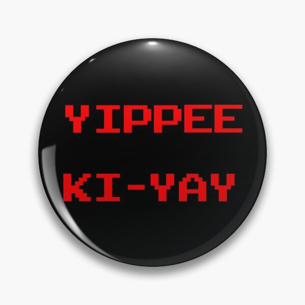 Item preview, Yippee ki yay - funny retro vintage arcade style red typography designed and sold by Deegital18.