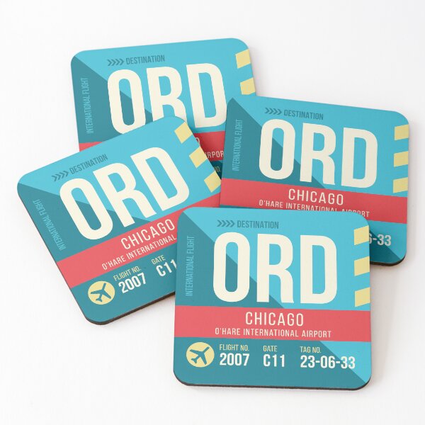 Item preview, Chicago O'Hare Airport Stylish Luggage Tag (ORD) designed and sold by SLAG-Creative.