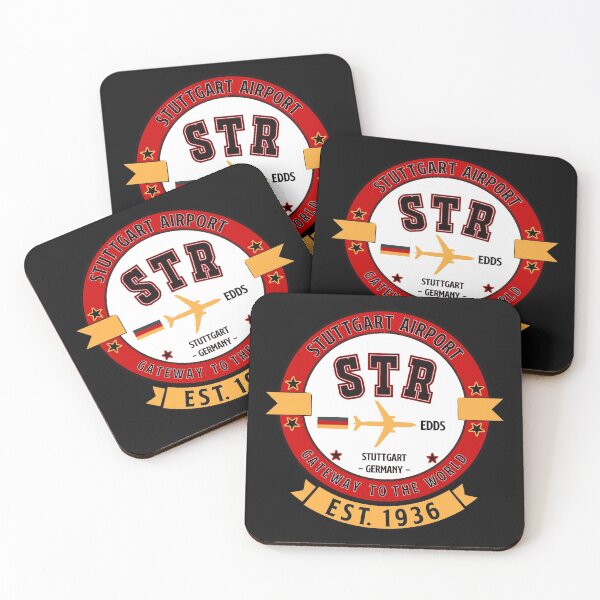 Item preview, STR Stuttgart Airport Germany - Vintage Style designed and sold by FouDeeziner.