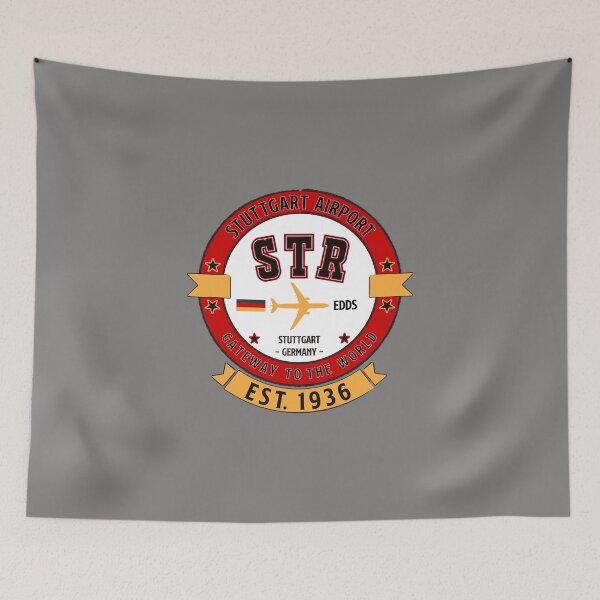 Item preview, STR Stuttgart Airport Germany - Vintage Style designed and sold by FouDeeziner.