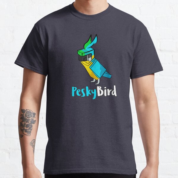 Pesky Bird Aqua T-shirt classique