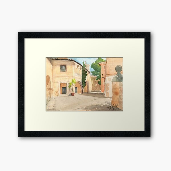 Mallorca - Pueblo Espanol - Casa Barroca d Lugo Framed Art Print