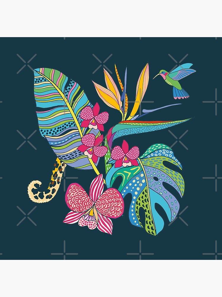 Bohemian Tropical Flowers by nadyanadya
