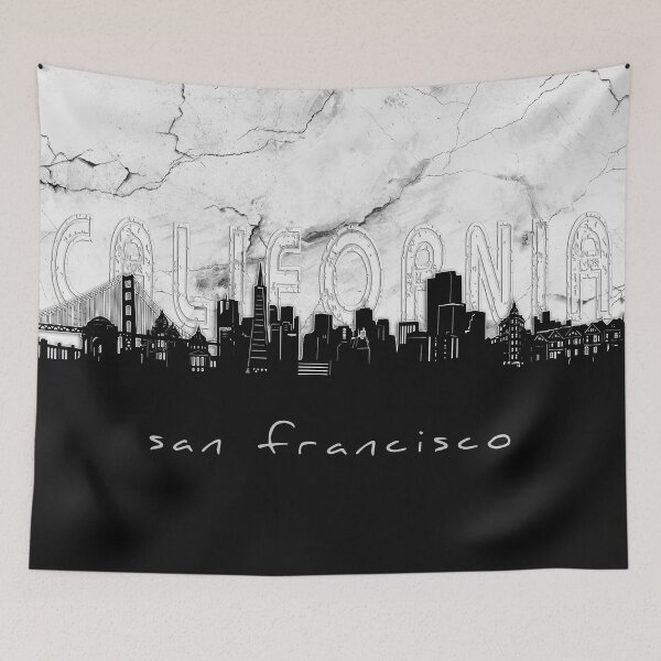 Item preview, san francisco skyline marble designed and sold by BekimART2.