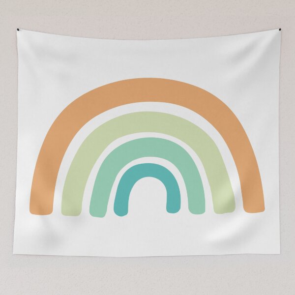 Item preview, Earth Tones Rainbow for a Baby Nursery, Nursery Art, Kids decor, Boho Nursery designed and sold by agdesigns6.