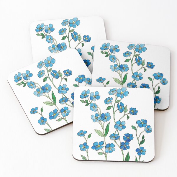 Item preview, Forget Me Not Botanical Illustration designed and sold by María Casas Watercolour Designs.