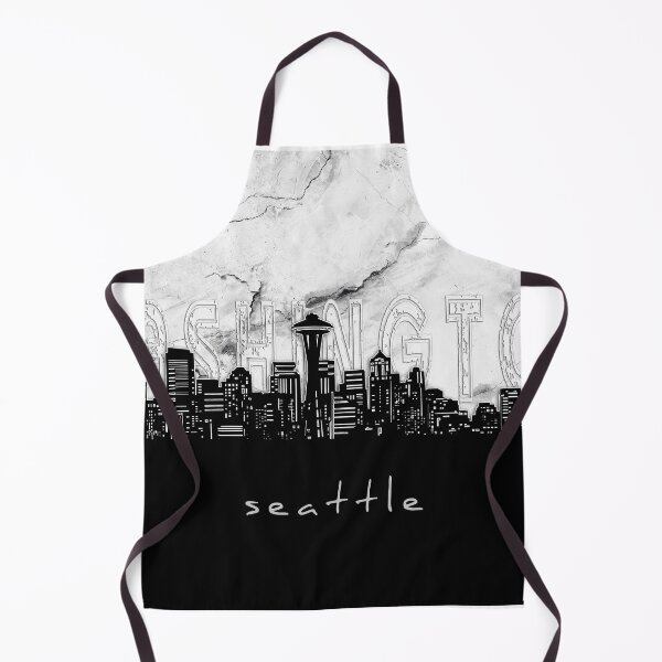 Item preview, seattle skyline marble designed and sold by BekimART2.