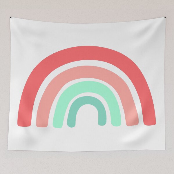 Item preview, Red and Green Rainbow for a Baby Nursery, Nursery Art, Kids decor, Boho Nursery, Watermelon Sugar designed and sold by agdesigns6.