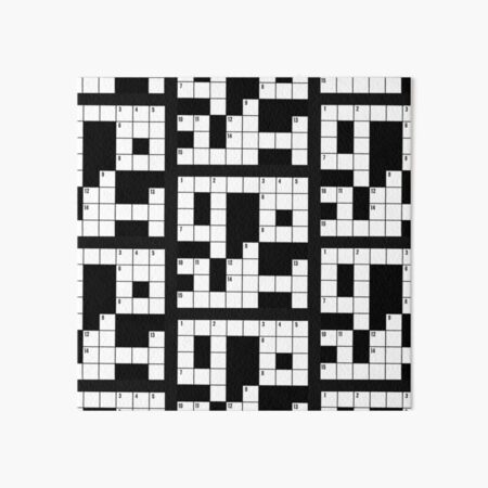 Ace Puzzler Funny Gift For People Who Love To Do Crossword Puzzles Cruciverbalist Art Board Print By Arttease Redbubble