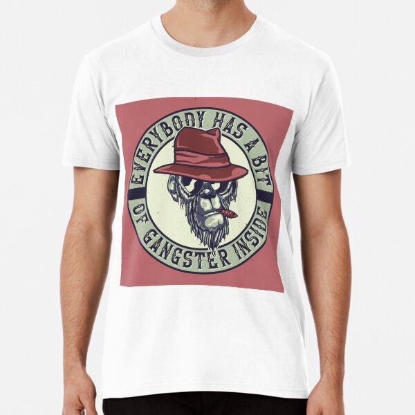 Gangster Monkey Smoking Cigar Premium T-Shirt