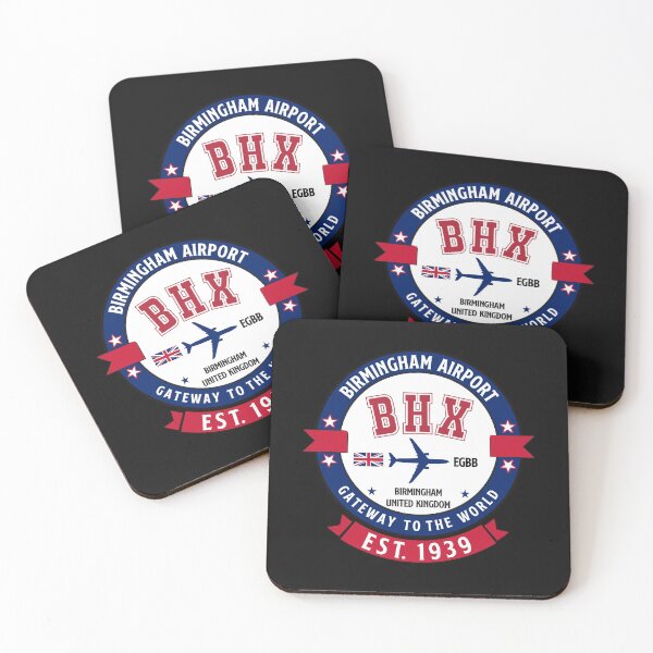 Item preview, BHX Birmingham International Airport UK - Modern Vintage Style designed and sold by FouDeeziner.