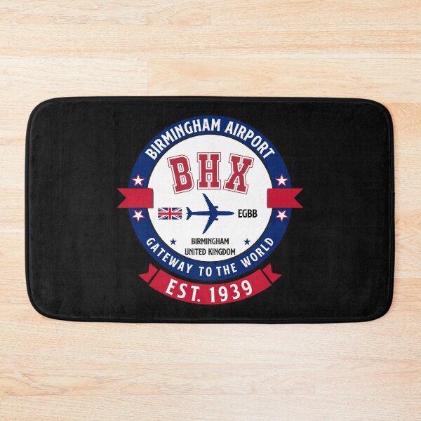 Item preview, BHX Birmingham International Airport UK - Modern Vintage Style designed and sold by FouDeeziner.