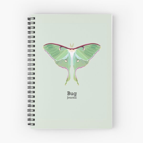 Item preview, Lunar Moth Bug Journal designed and sold by tealprint.