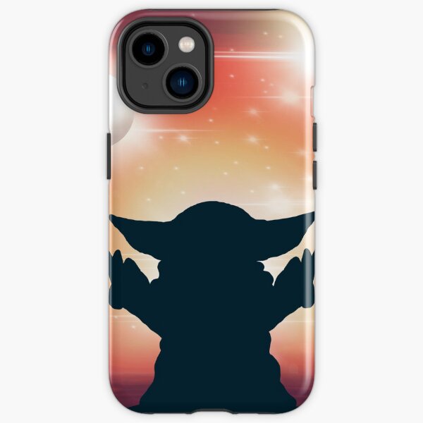 Le petit enfant regarde un coucher de soleil. Coque antichoc iPhone