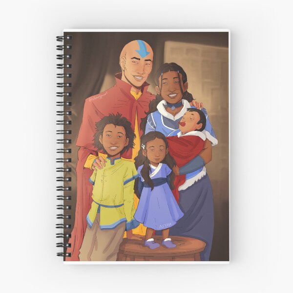 Item preview, katara and aang family portrait designed and sold by asongofagni.