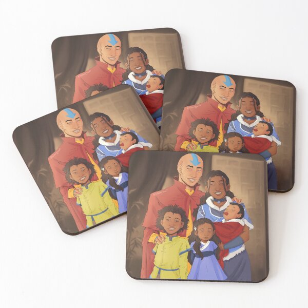 Item preview, katara and aang family portrait designed and sold by asongofagni.