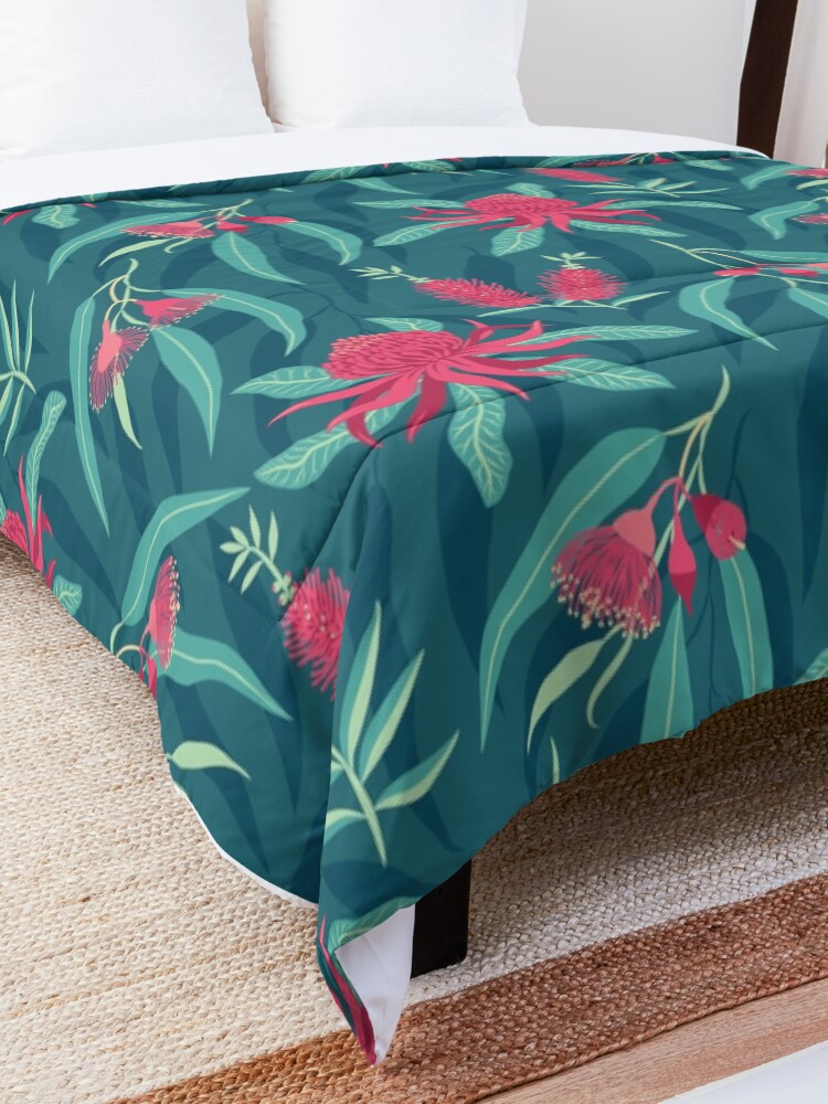 Alternate view of Australian Flora Comforter