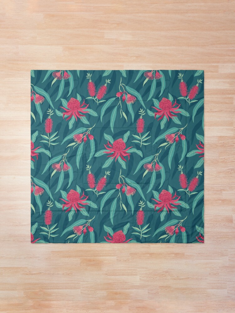 Alternate view of Australian Flora Comforter