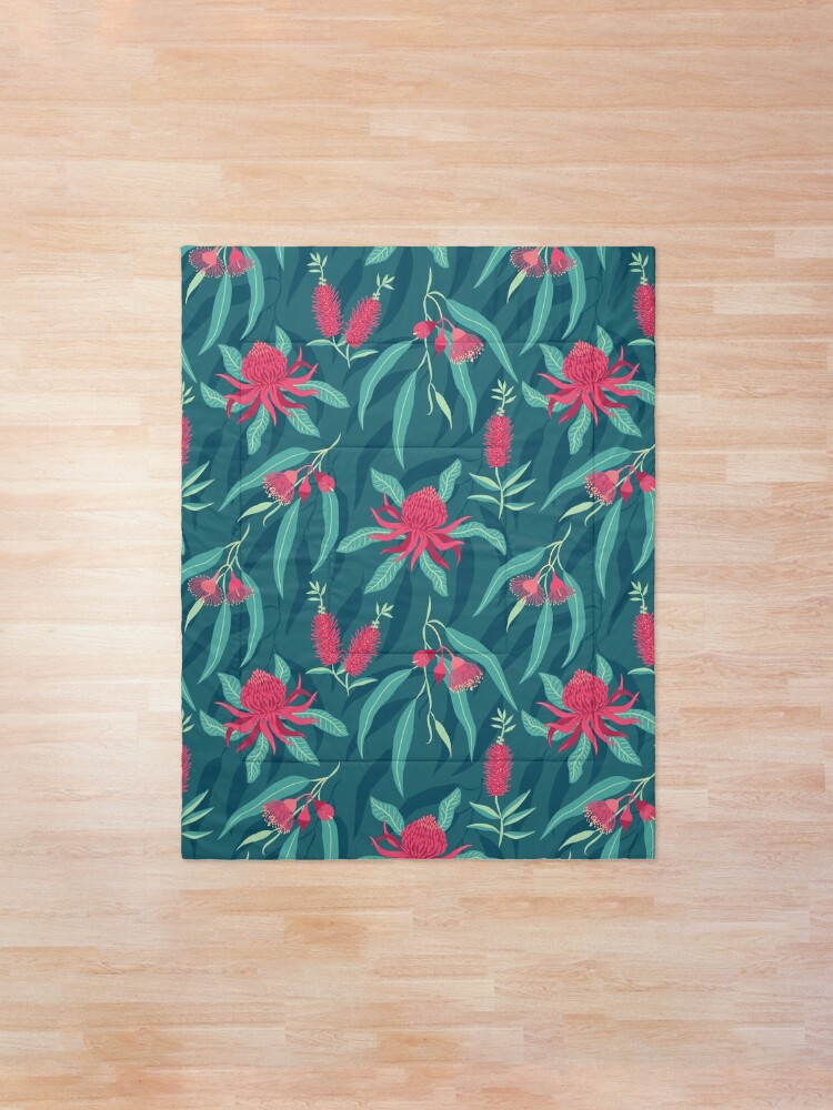 Alternate view of Australian Flora Comforter