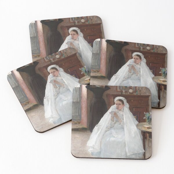 Item preview, Georg Pauli FINEART LITTLE BRIDE PLAYING PAINTING designed and sold by thebaronart.