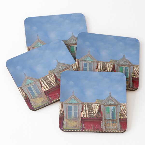 Item preview, Roof Windows Abandoned House Facade designed and sold by Anna Lemos.