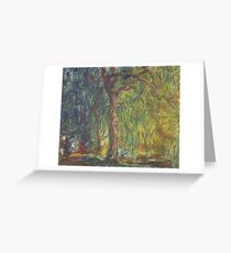 Claude Monet - Weeping Willow , Impressionism) Greeting Card