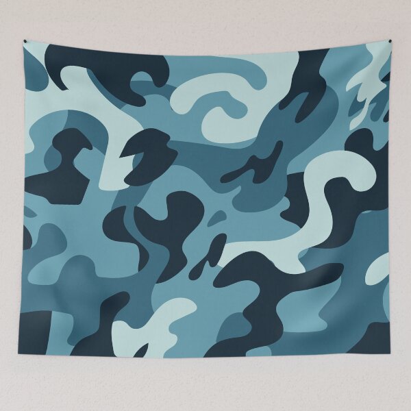 Item preview, BLUE CAMO designed and sold by Bombastik.