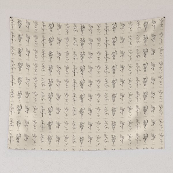 Item preview, Herb Field Sketch designed and sold by HotMessReta.