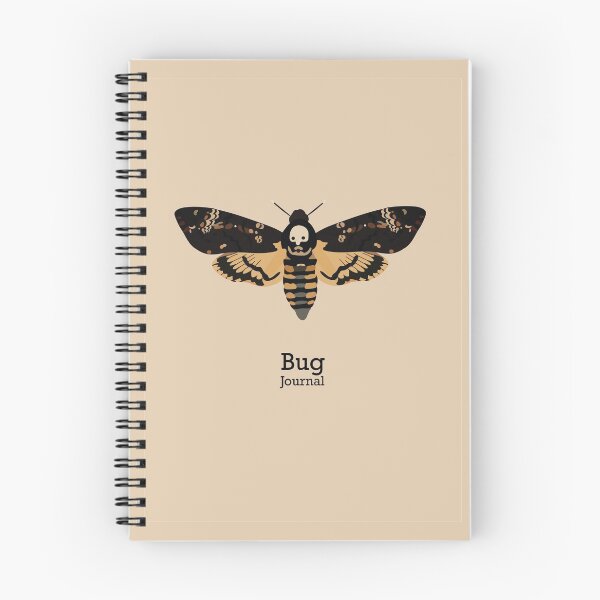 Item preview, Deathhead Hawkmoth Bug Journal designed and sold by tealprint.