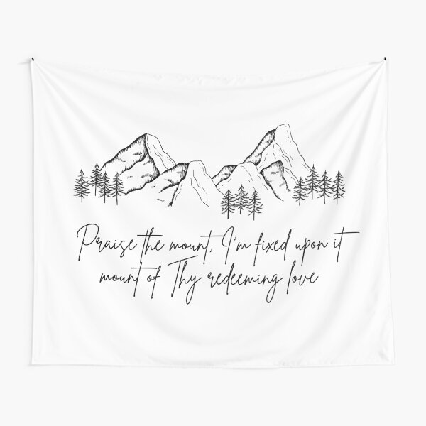 Christian Hymn Quote Tapestry