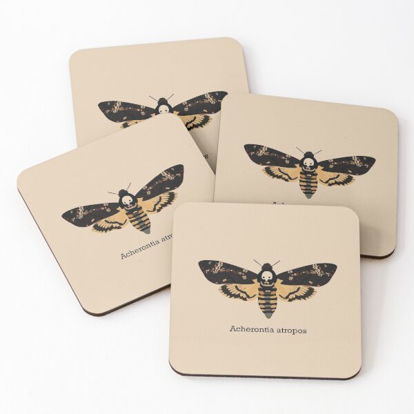 Item preview, Deathhead Hawkmoth with Latin Name designed and sold by tealprint.