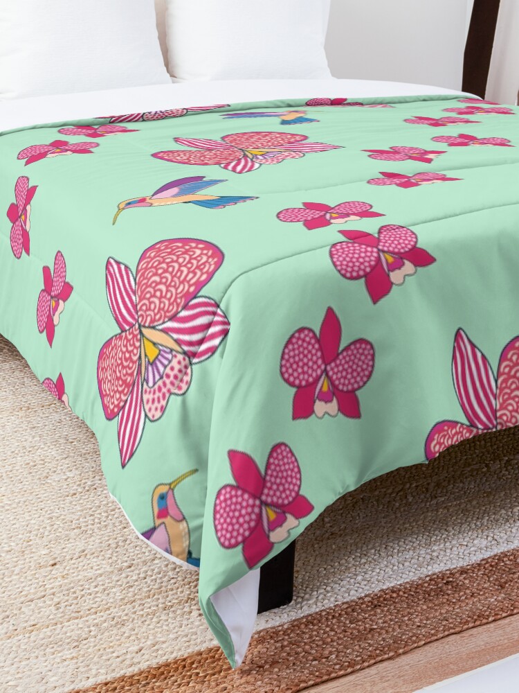 Alternate view of Bohemian Orchids Comforter