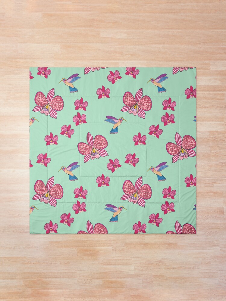 Alternate view of Bohemian Orchids Comforter