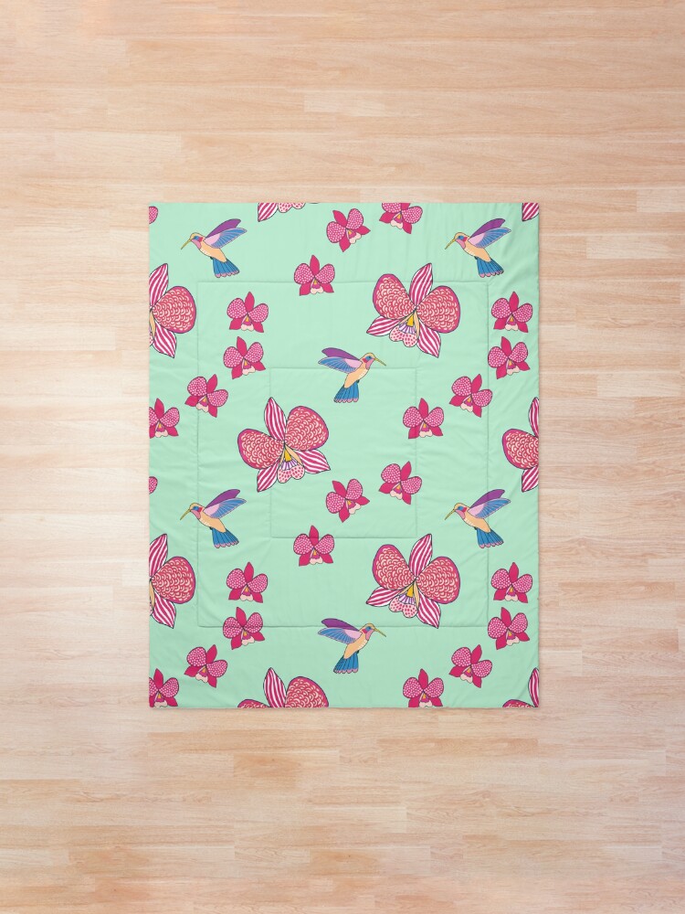 Alternate view of Bohemian Orchids Comforter