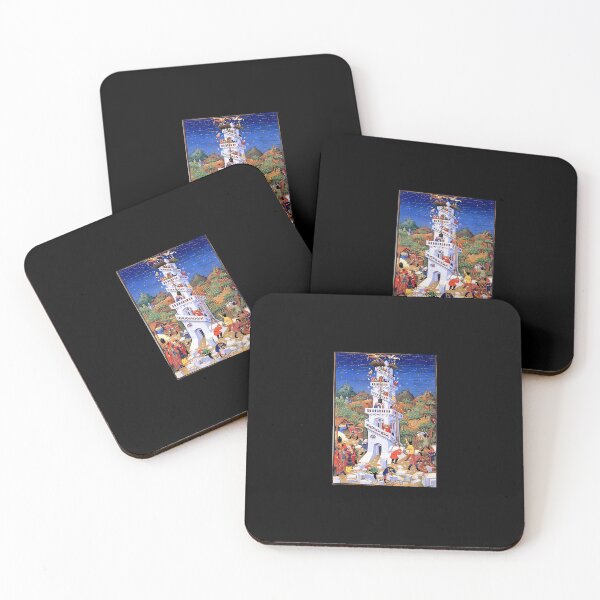 Item preview, Tower Babel Medieval Illumination AWESOME FINEART  PAINTING designed and sold by thebaronart.