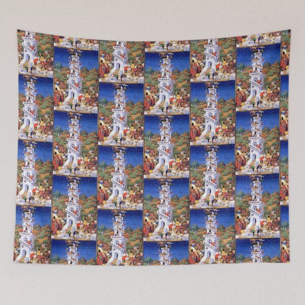 Item preview, Tower Babel Medieval Illumination AWESOME FINEART  PAINTING designed and sold by thebaronart.