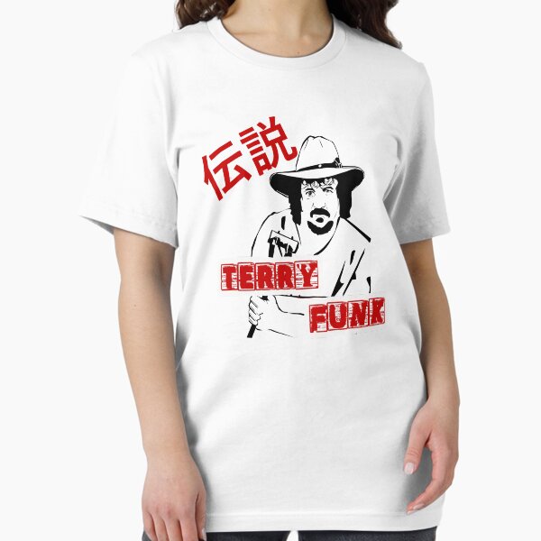 Vista previa del artículo con la obra «Homenaje al diseño japonés Terry Funk», diseñado y vendido por The Irish Whip.