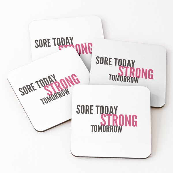 Item preview, Sore today strong tomorrow (black & Pink) designed and sold by Fit & Fun  Gallery.