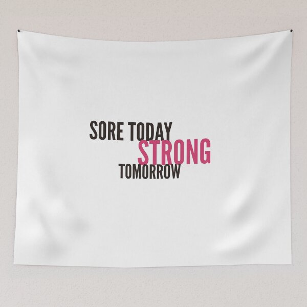 Item preview, Sore today strong tomorrow (black & Pink) designed and sold by Fit & Fun  Gallery.