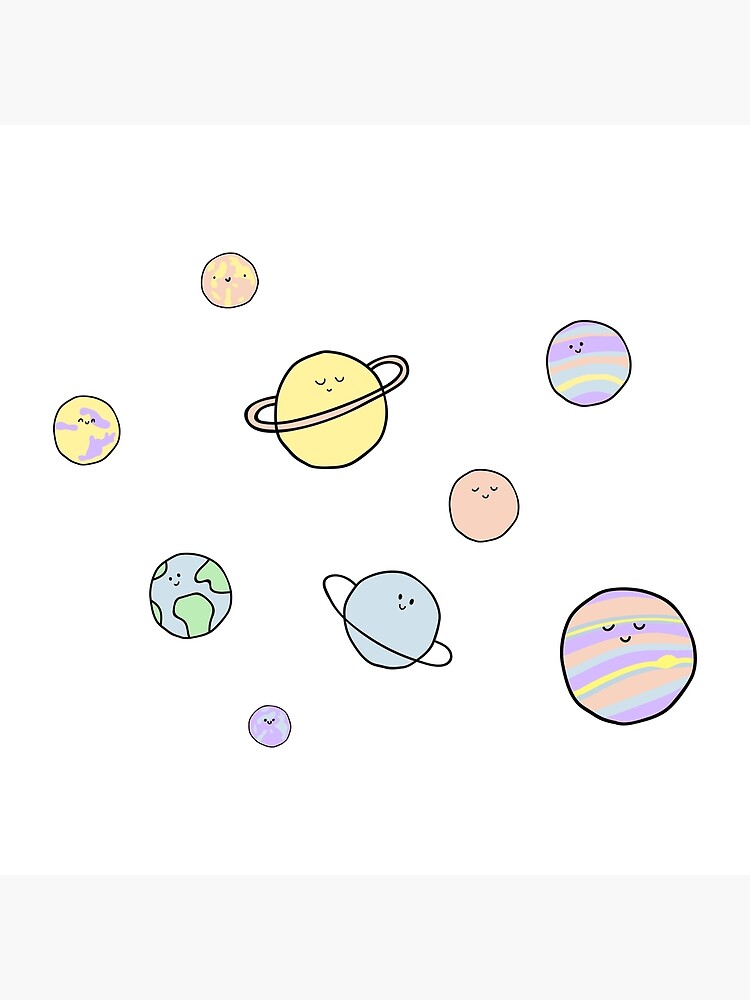 Pastel Space Aesthetic Sticker Pack Canvas Print for Sale by MaPetiteFleur