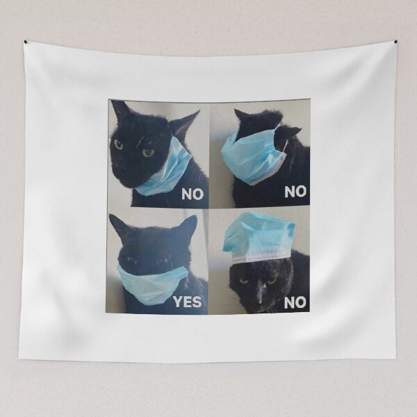 Item preview, cat wearing true mask designed and sold by ParamedicDesign.
