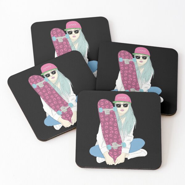 Item preview, Skater Girl Skateboard Skateboarding Do A Kickflip Girl Skater designed and sold by Skateboarding Fingerboarding BMX.