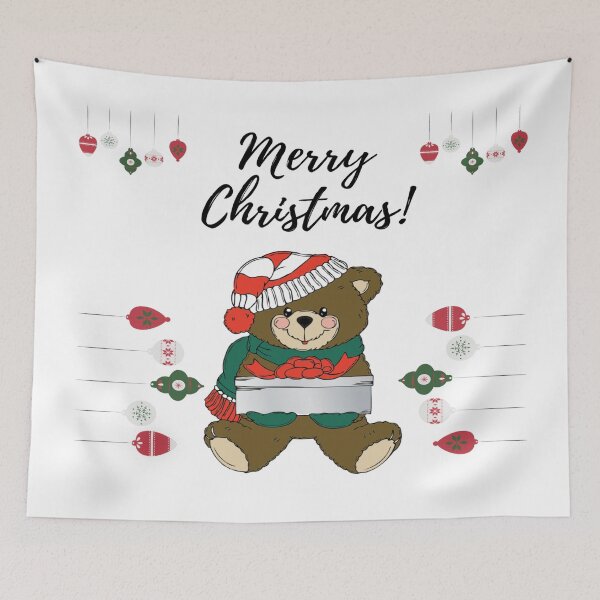 Item preview, Merry Christmas Bear designed and sold by customgiftstore.