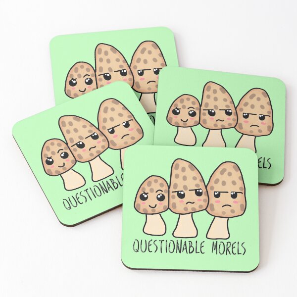 Item preview, Questionable Morels - Morels or Fungi board game inspired design designed and sold by Artbyacat.