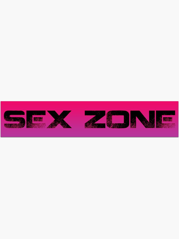 Sex Zone Sticker By Kolyalll Redbubble