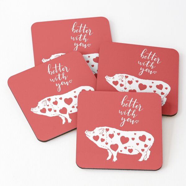 Item preview, Swine Valentine - Pig Love - Happy Piggie Valentine’s Day designed and sold by sableandshadow.