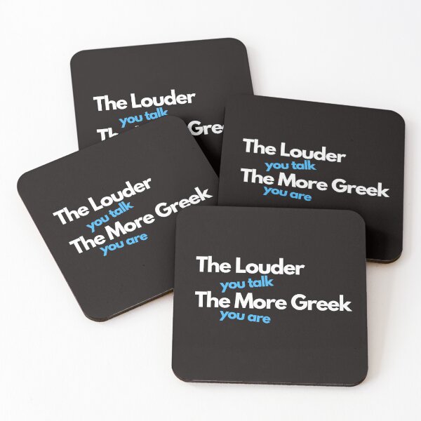 Item preview, Greek Life Greece American Funny Quotes designed and sold by wholigans.
