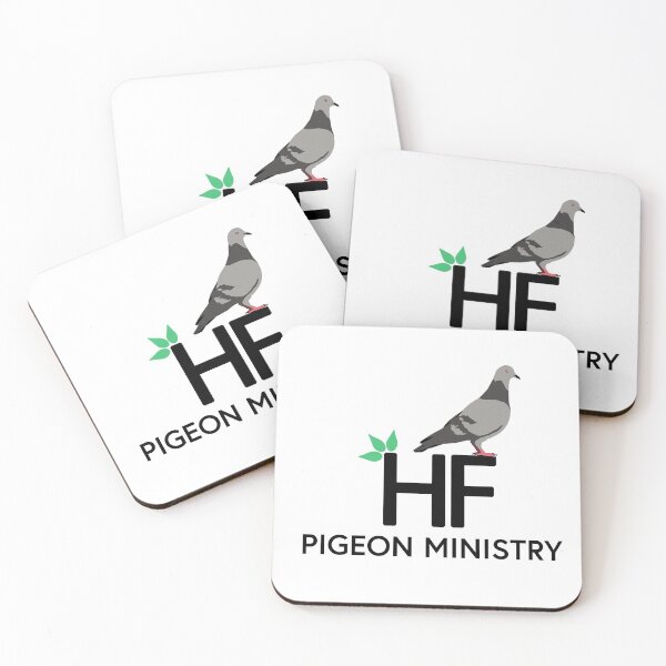Item preview, HF Pigeon Ministry White Background designed and sold by BeardandBeauty.