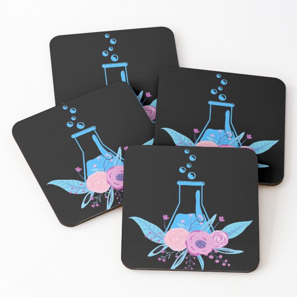 Item preview, BOTANICAL FLORAL DOODLE CHEMISTRY FLASK designed and sold by Hippiesole.