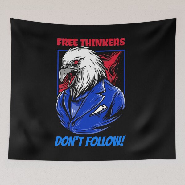 Item preview, FREE THINKERS, DON'T FOLLOW! designed and sold by Right Passage.